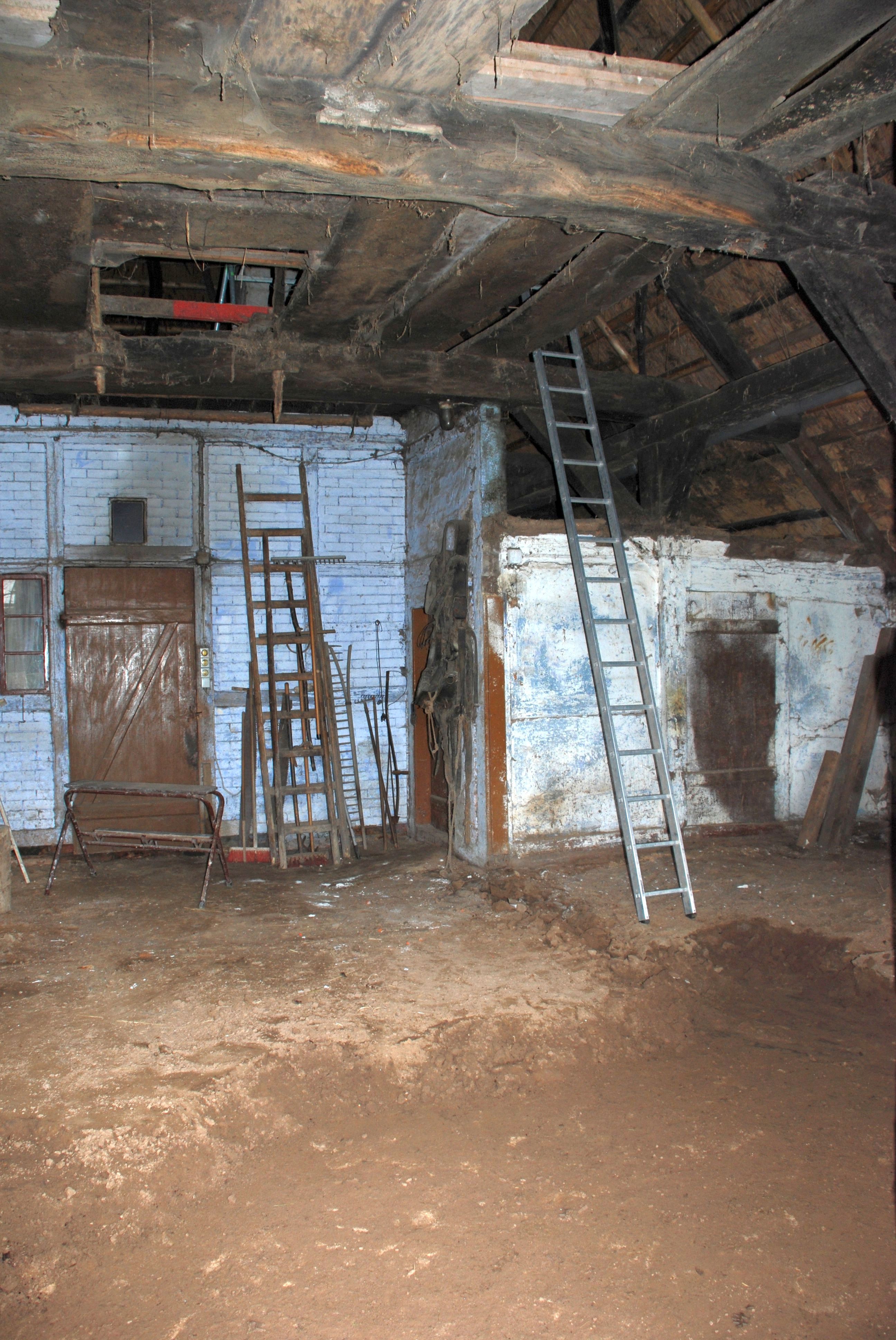 Die Diele des Pfarrwitwenhauses vor der Sanierung